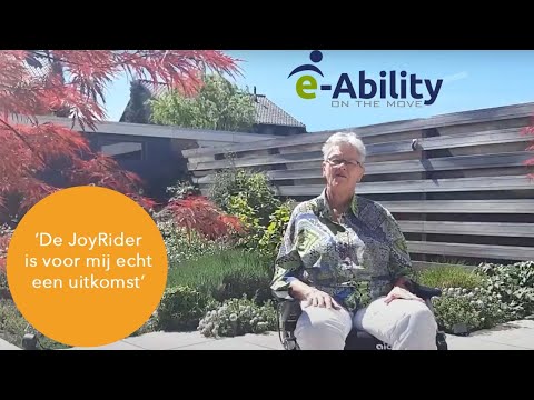 e-Ability JoyRider: 'Ik vind het zó fijn dat ik weer in staat ben zelf dingen te doen.'